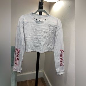 White Size Large CocaCola long sleeve shirt
